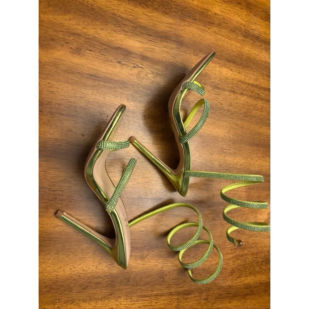 Ankle wrap heels